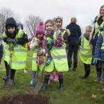 Bristol kids getting into their tree planting!